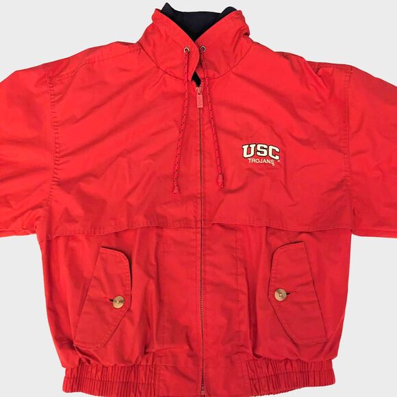 Vintage USC Trojans Windbreaker Jacket Mens S Collegiate Gorpcore 90s University - Picture 3 of 9
